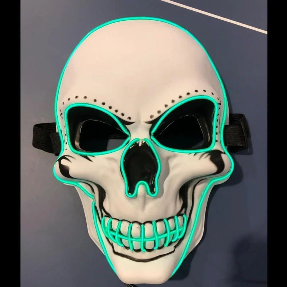 Scary Halloween Mask LED Light up, Great Costume for Parties and October Fest